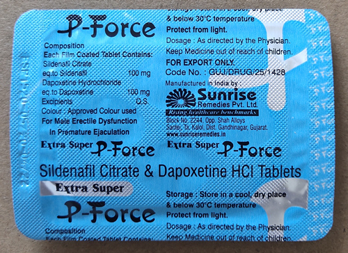 P-Force台灣官網正品超特效威而鋼Extra Super P-Force 藍P特效必利勁雙效片台灣正品速效增硬持久助勃壯陽藥