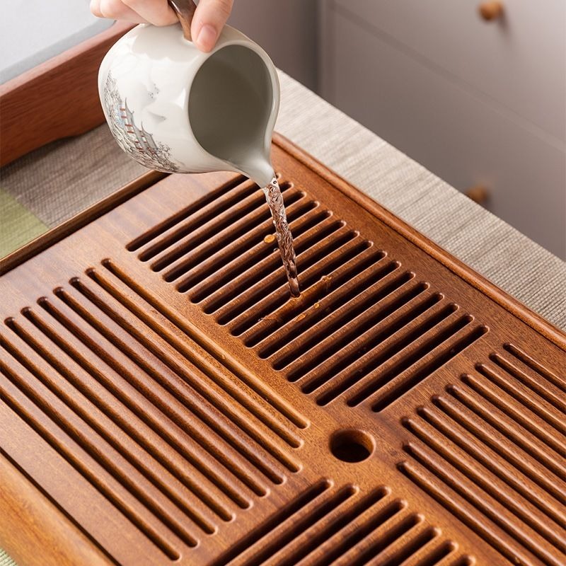 茶盤家用花梨木儲水兩用中式喝茶功夫茶具泡茶托盤實木瀝水乾泡臺