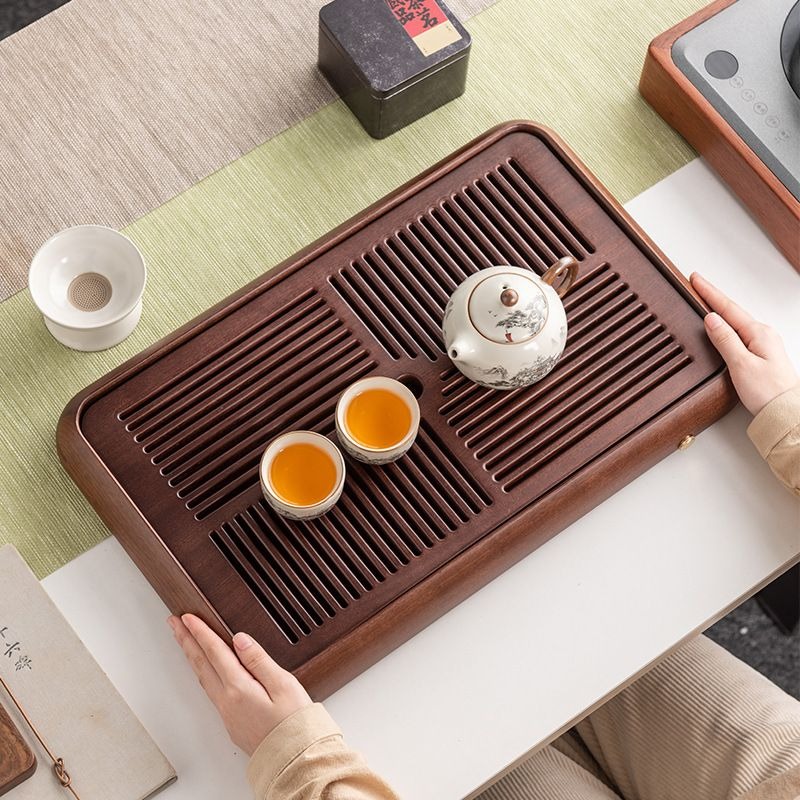茶盤家用花梨木儲水兩用中式喝茶功夫茶具泡茶托盤實木瀝水乾泡臺