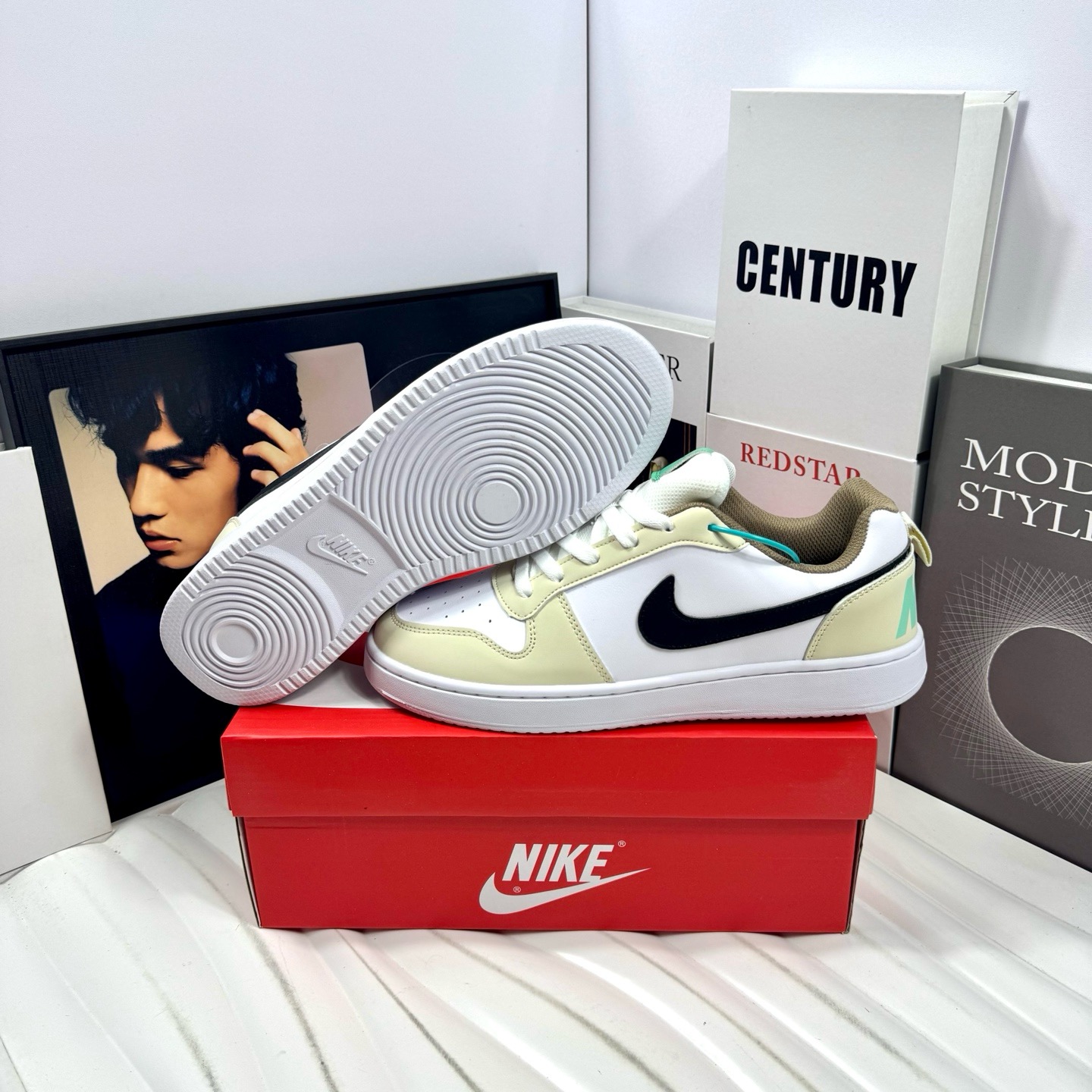 耐克 Nike Court Borough 低帮百搭透气休闲运动板鞋