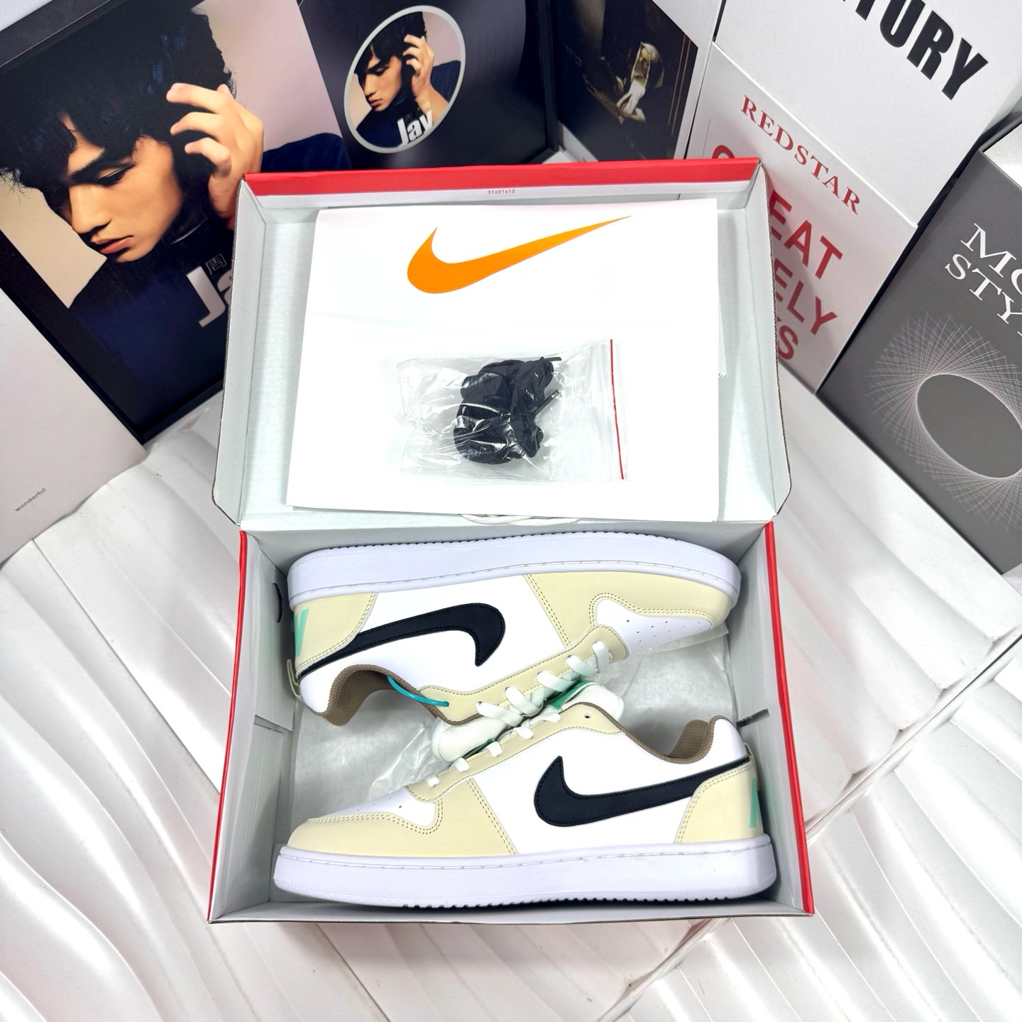 耐克 Nike Court Borough 低帮百搭透气休闲运动板鞋