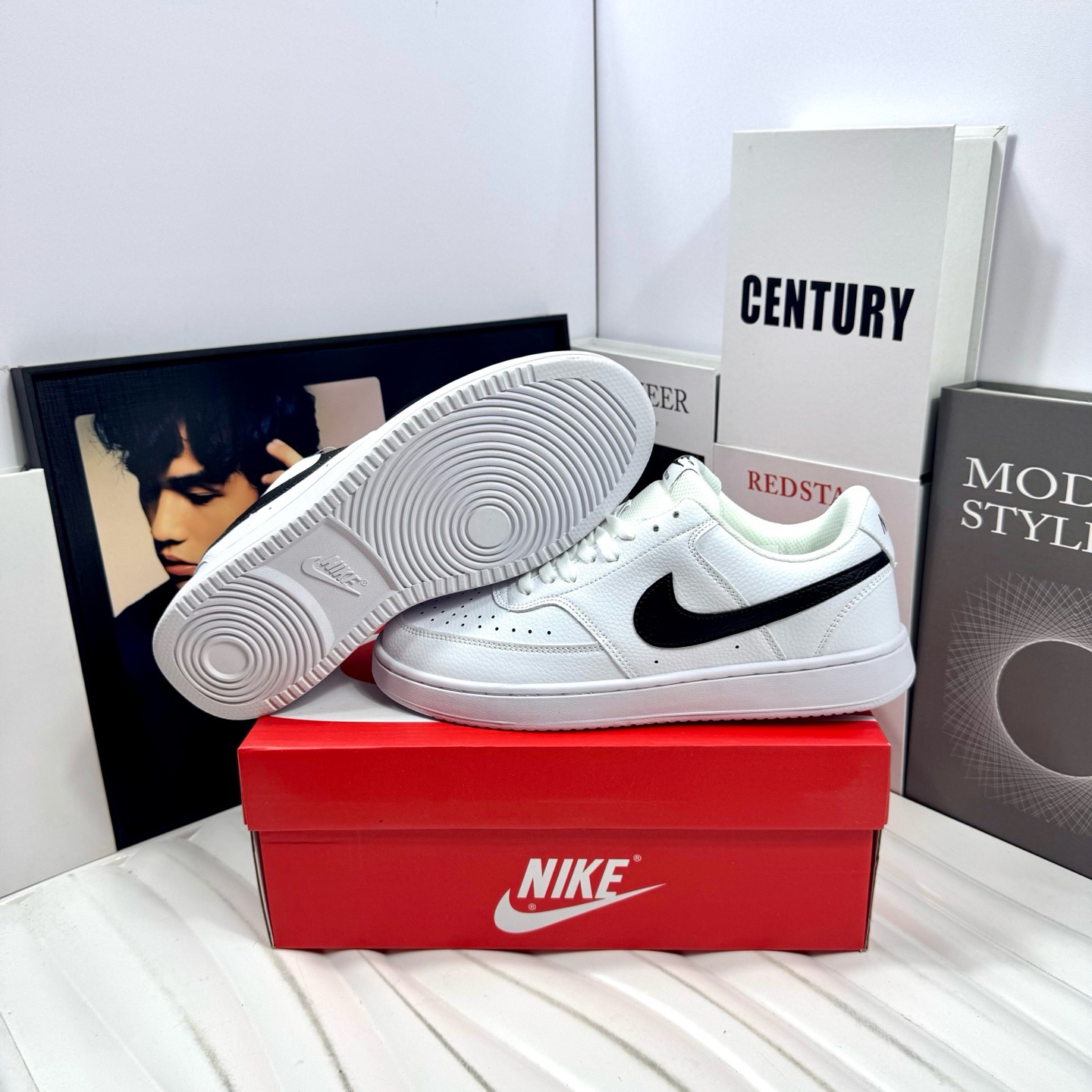 耐克 Nike Court Borough 低幫百搭透氣休閑運動板鞋