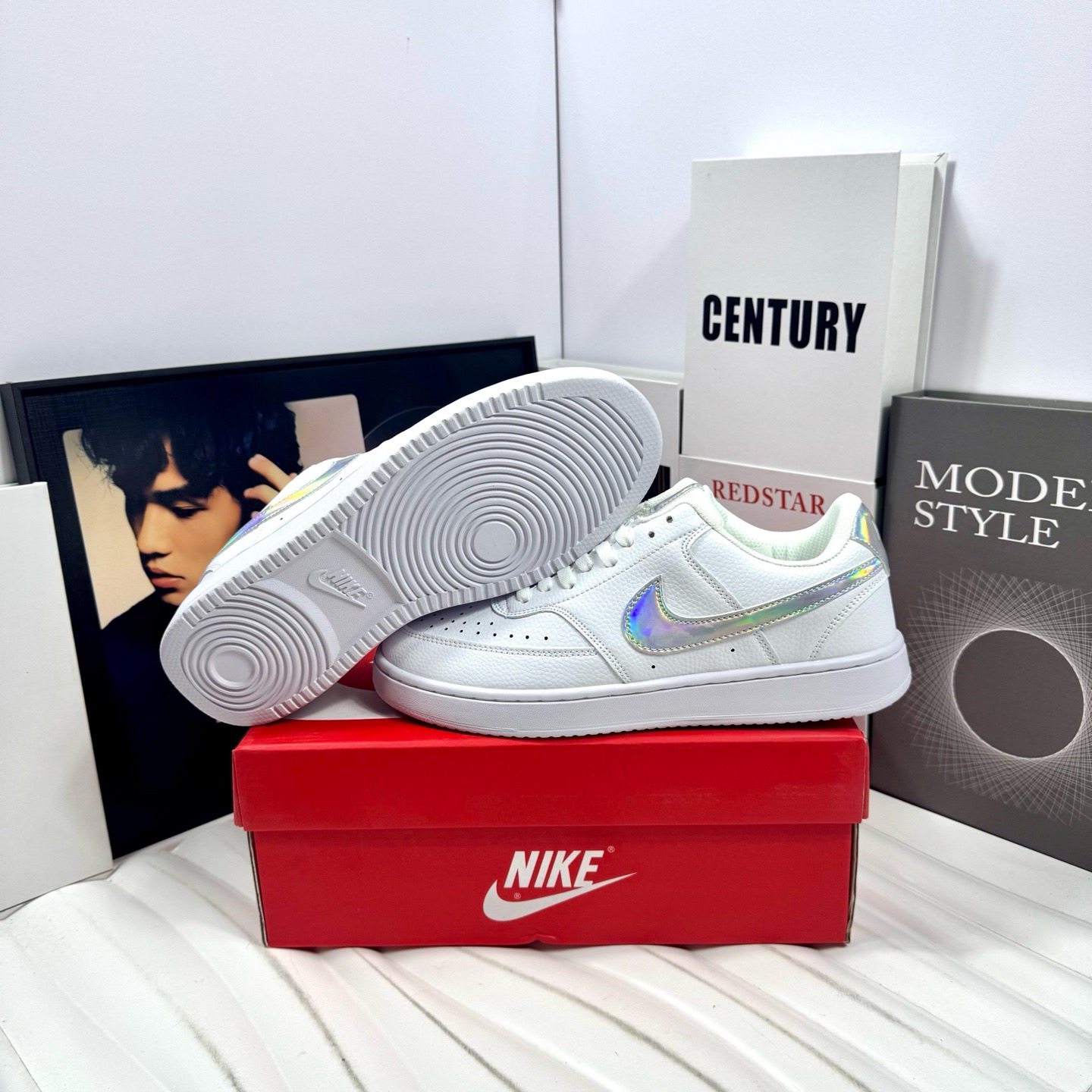 耐克 Nike Court Borough 低幫百搭透氣休閑運動板鞋