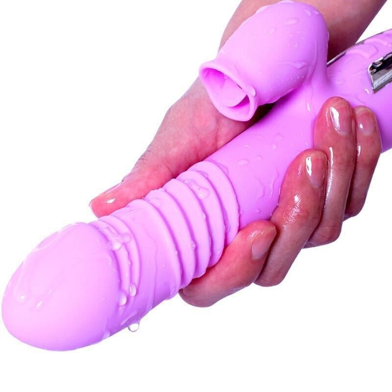 金剛龍伸縮震動棒女用自動加溫舌舔AV按摩自慰器具成人性用品