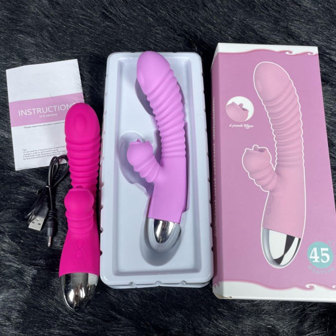 激情魚舌舔震動棒充電智能變頻硅膠女用自慰器成人情趣性用品