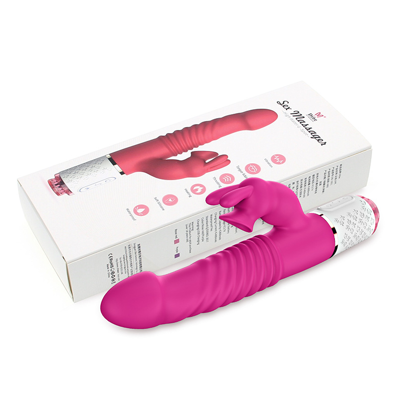DIBE蒂貝玉兔旋風10代全自動吮吸伸縮震動棒女用自慰器情趣性用品