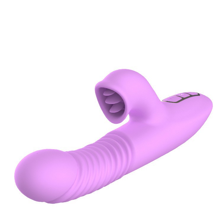 DIBE蒂貝蜜舌旋風全自動伸縮加溫震動棒女用電動自慰器情趣性用品