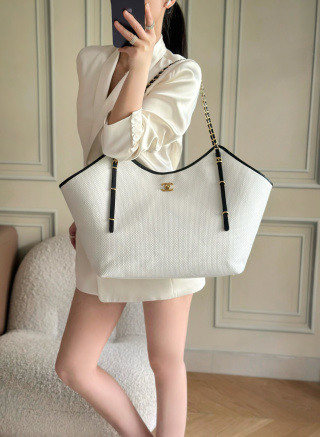 Maxi Hobo bag權誌龍同款Tote 購物袋  草編材料搭配牛皮 